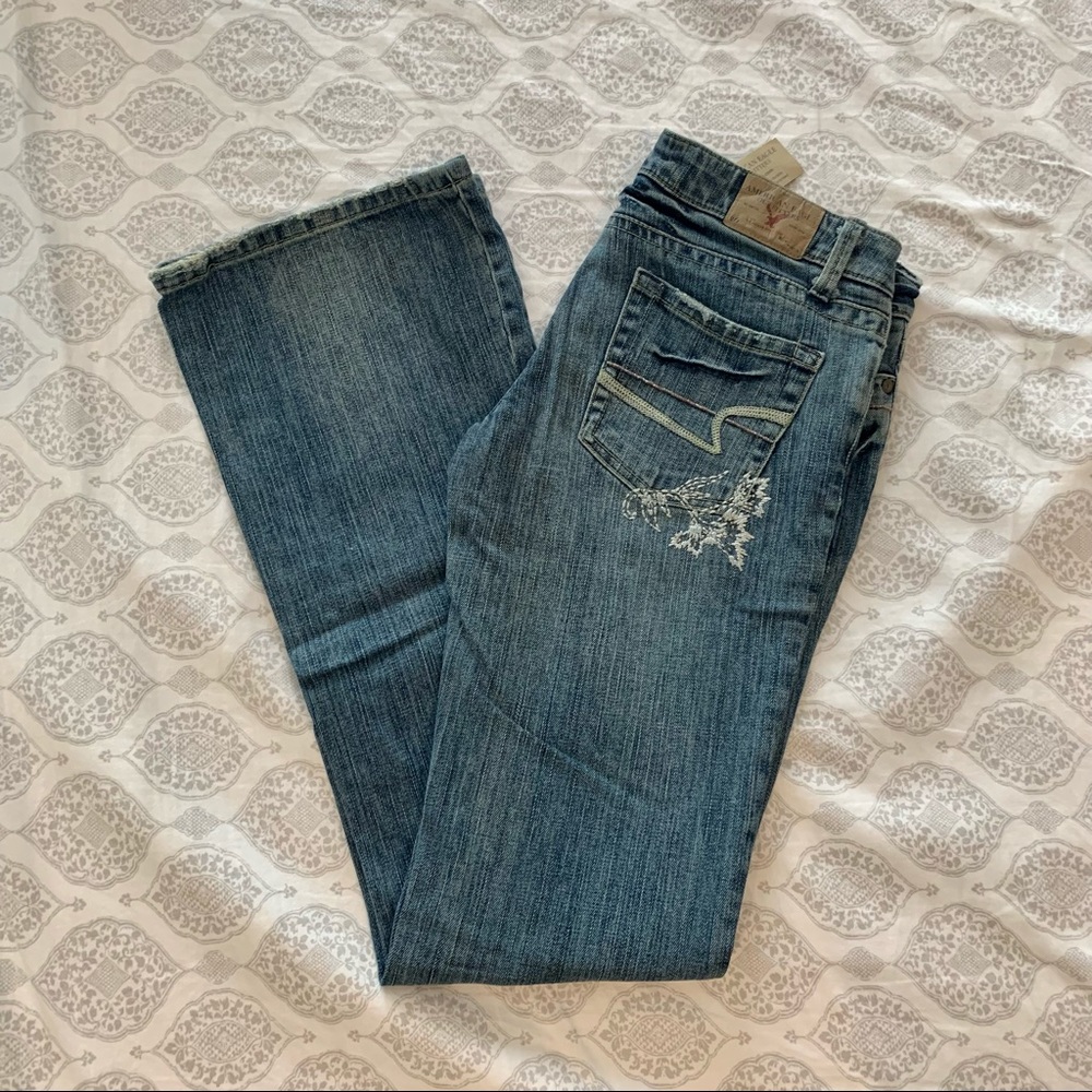 NWOT AE Skinny Stretch Flare Jeans Sz 4
